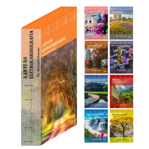 Box com os 8 livros da coleção