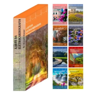 Box com os 8 livros da coleção